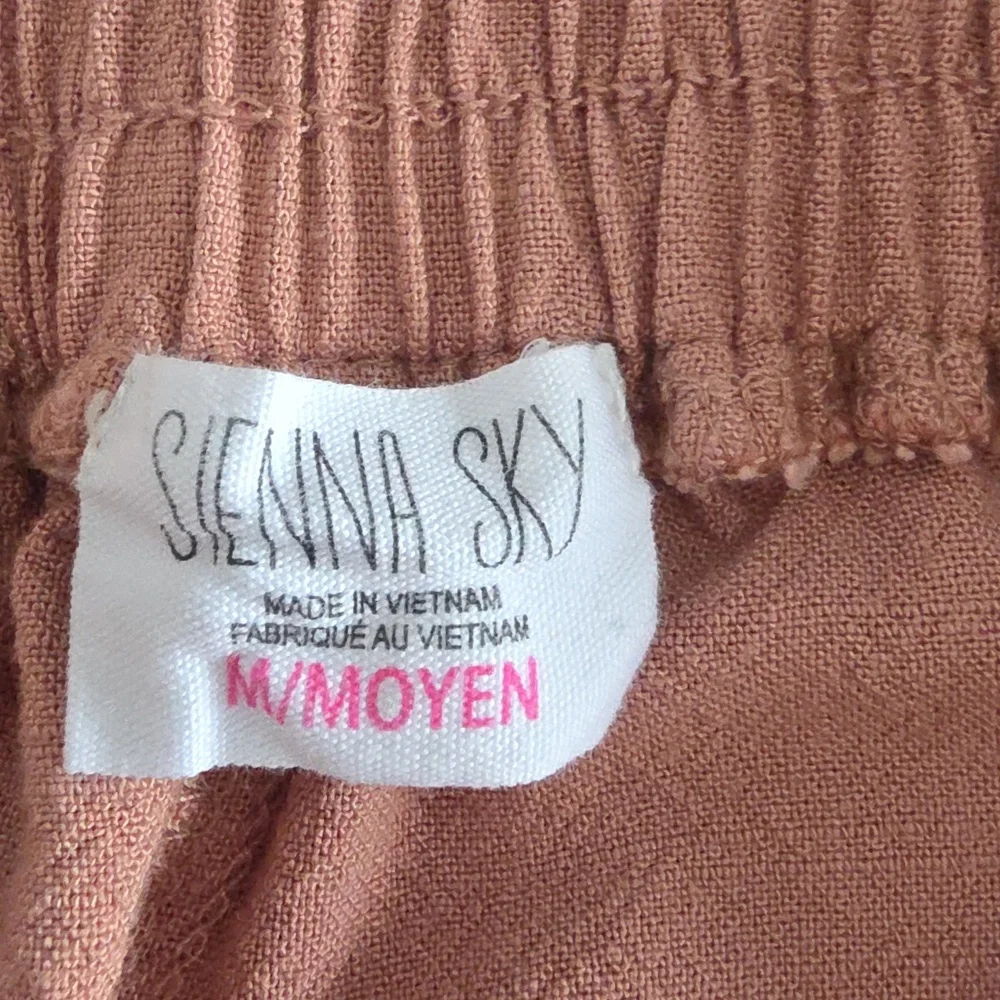 NWOT Sienns Sky Size M Linen Blend Pants - Picture 3 of 3